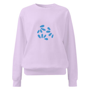 Abstract Bloom garment-dyed sweatshirt
