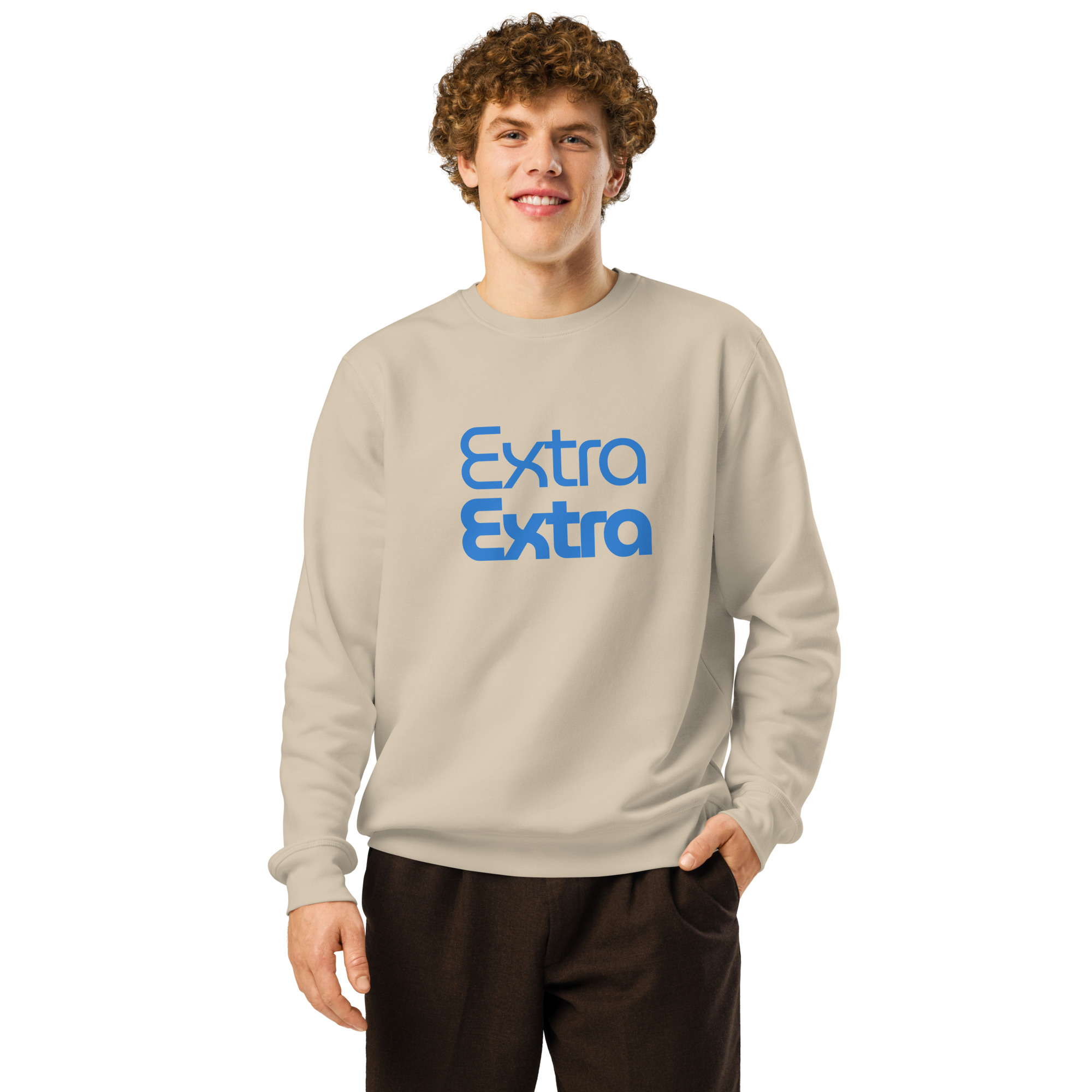 Extra Extra Men's Organic Mid-Weight Sweatshirt - Image 4