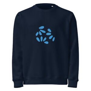 Alternative view of Organic Midweight Abstract Petal Sweatshirt