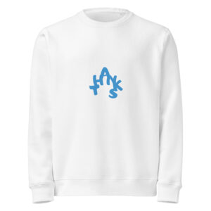 Organic Midweight “Thanks” Crewneck