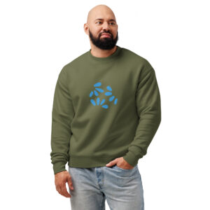 Alternative view of Blue Petal relax crew neck sweatshirt