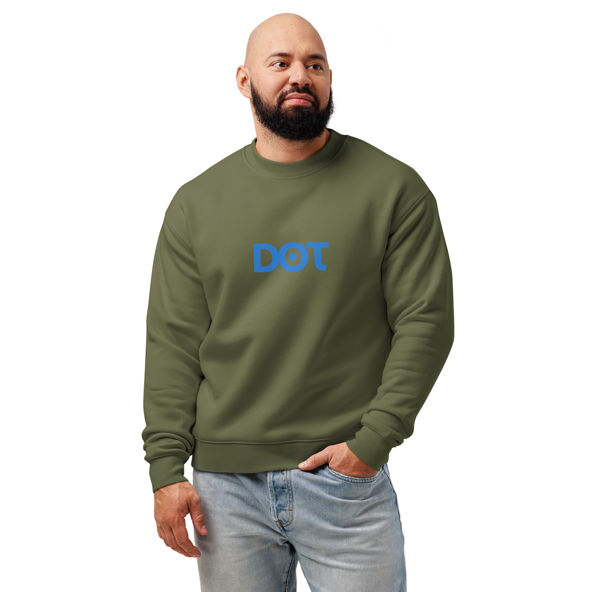 Men’s Premium Relaxed-Fit Essential Crew Neck Sweatshirt - Image 8