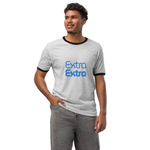 Alternative view of Extra Extra Men's Ringer T-Shirt