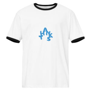 Retro “Thanks” Ringer Graphic Shirt