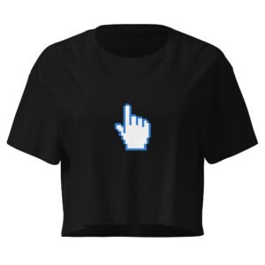 Alternative view of Digital Click Graphic Crop Top