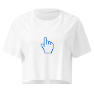 Digital Click Graphic Crop Top