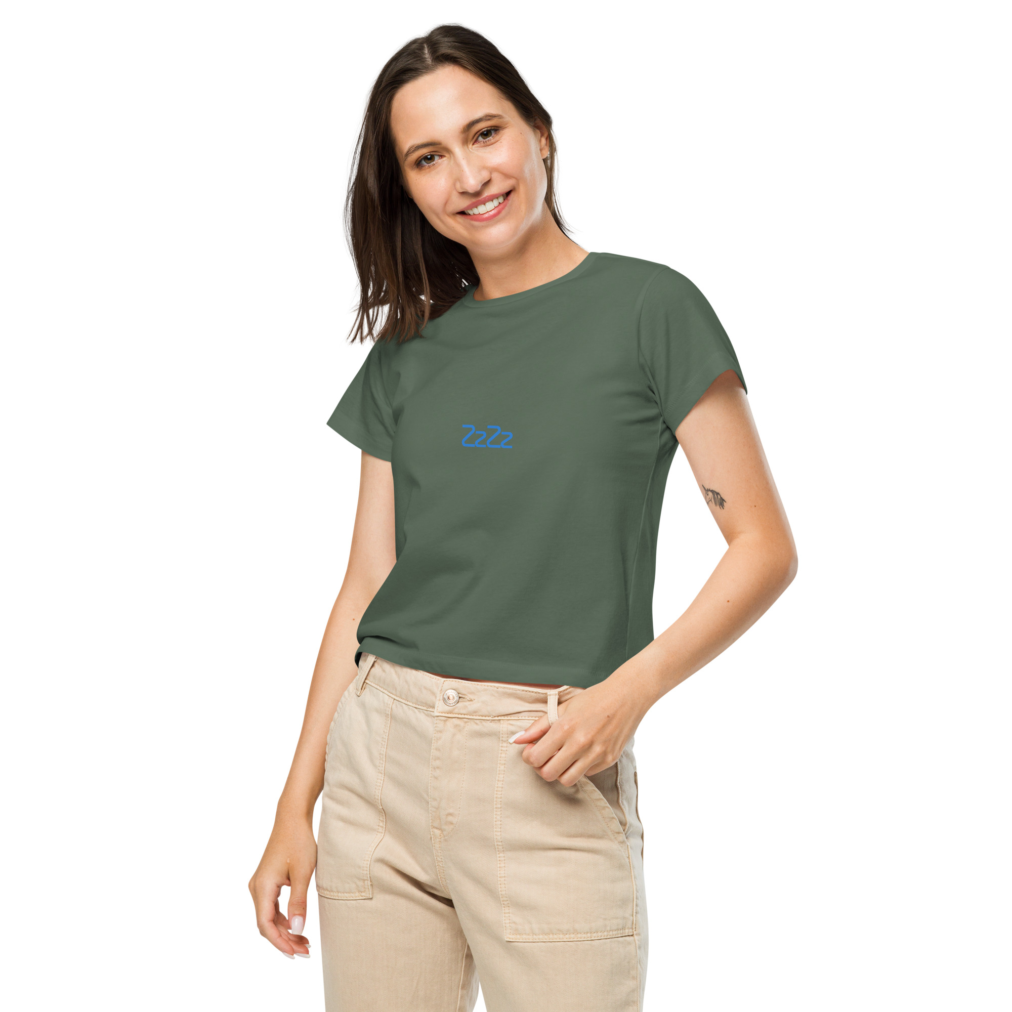 Women’s high-waisted t-shirt - Image 3