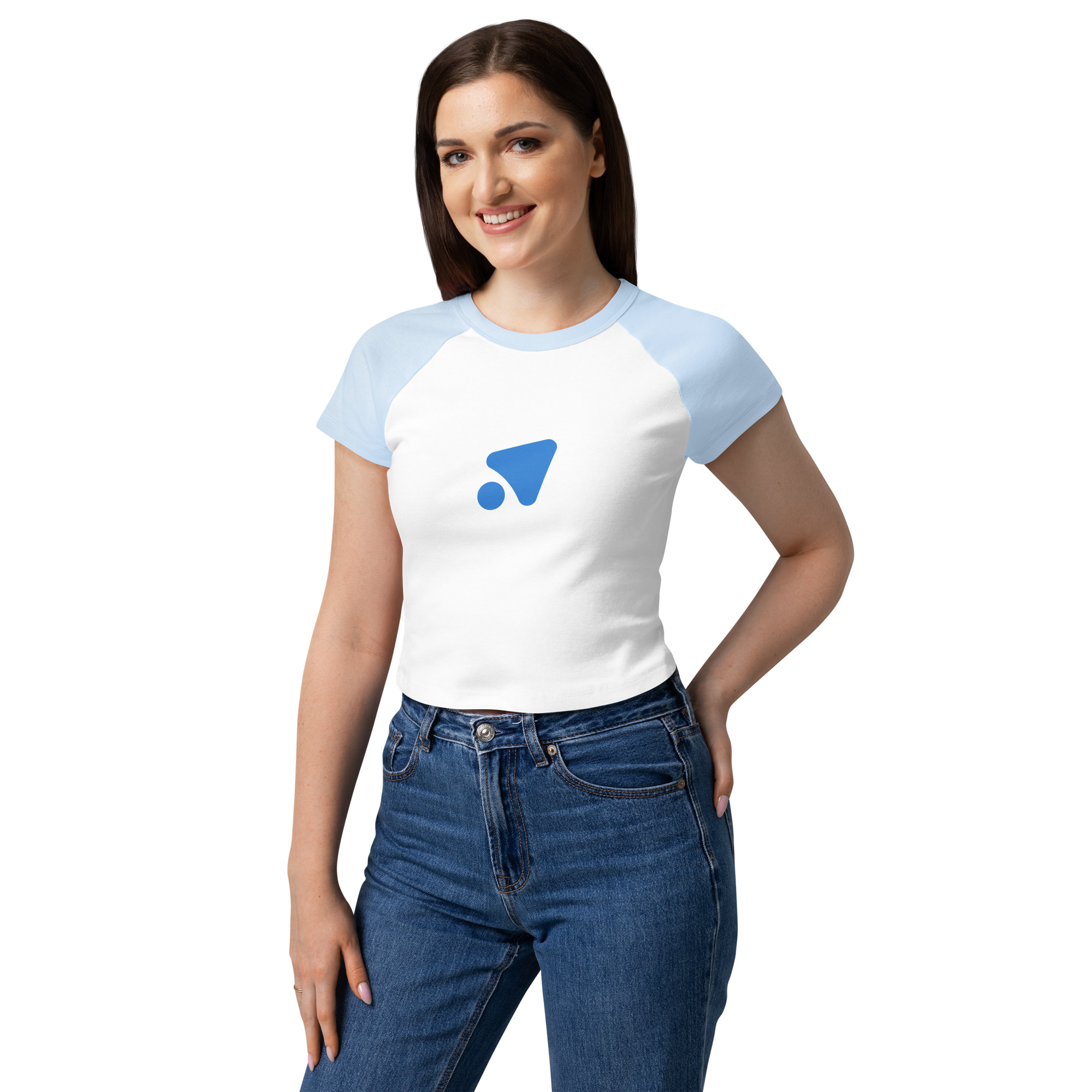 Contrast-Sleeve Fitted Tee - Image 11