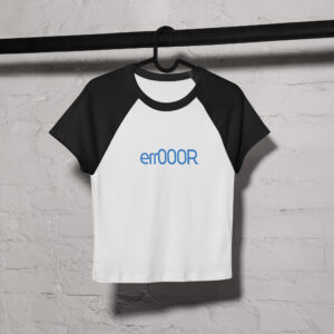 ErrOOOR Women’s Ribbed Raglan Crop Tee