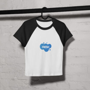 Alternative view of Women’s micro rib raglan baby Fresh tee