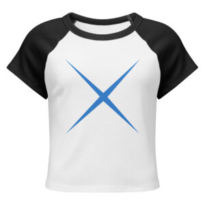 Ladies’ fitted micro rib raglan T-shirt