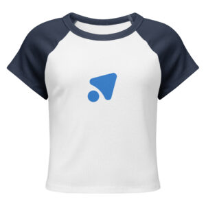 Alternative view of Contrast-Sleeve Fitted Tee