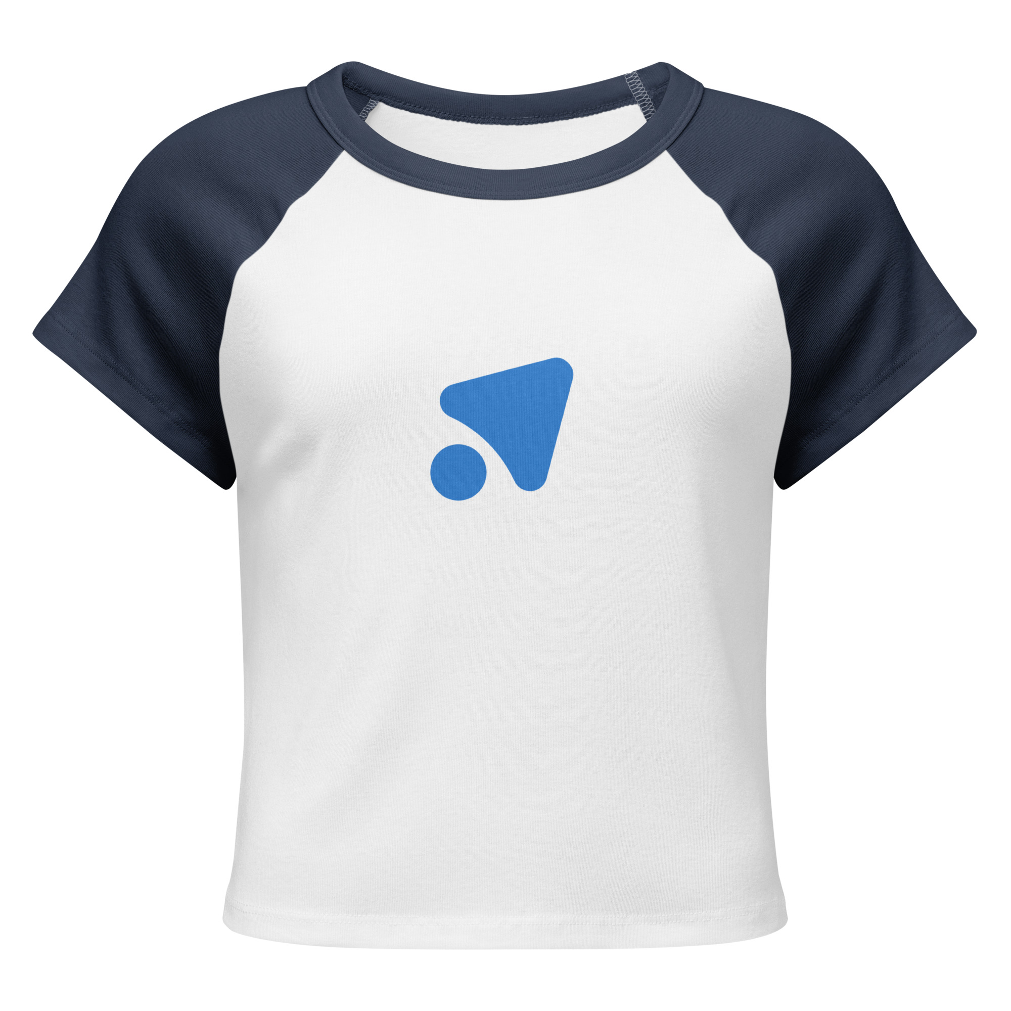 Contrast-Sleeve Fitted Tee - Image 2