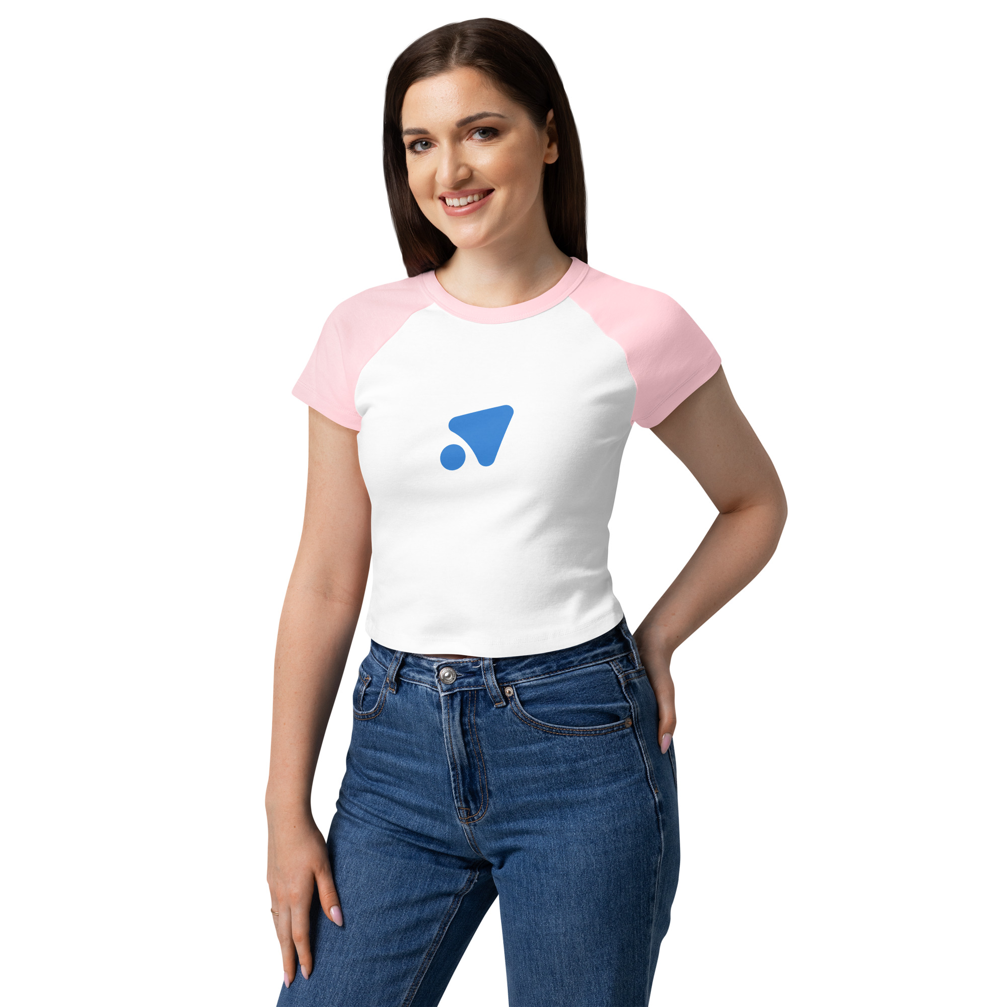 Contrast-Sleeve Fitted Tee - Image 12