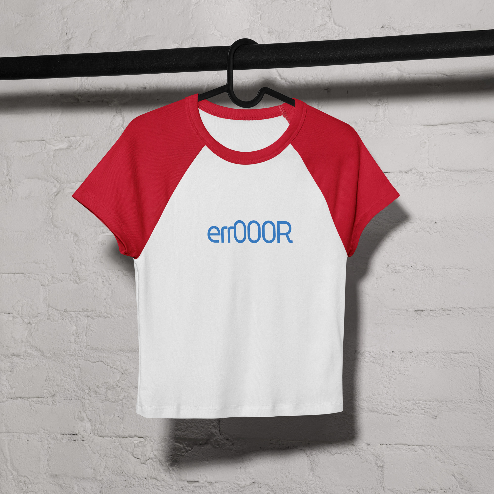 ErrOOOR Women’s Ribbed Raglan Crop Tee - Image 3
