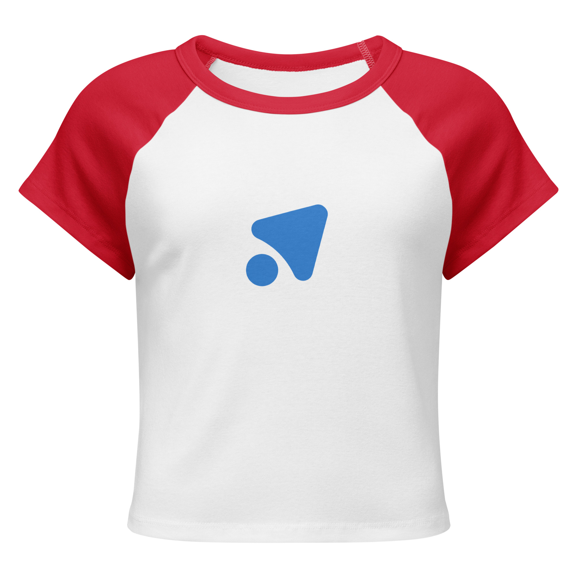 Contrast-Sleeve Fitted Tee - Image 3