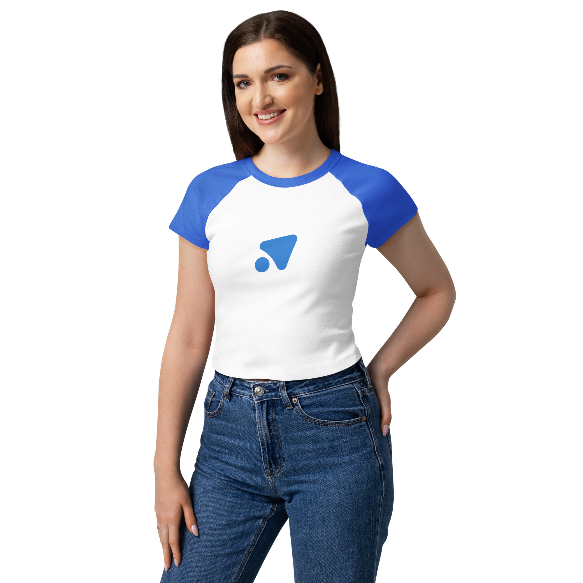 Contrast-Sleeve Fitted Tee - Image 10
