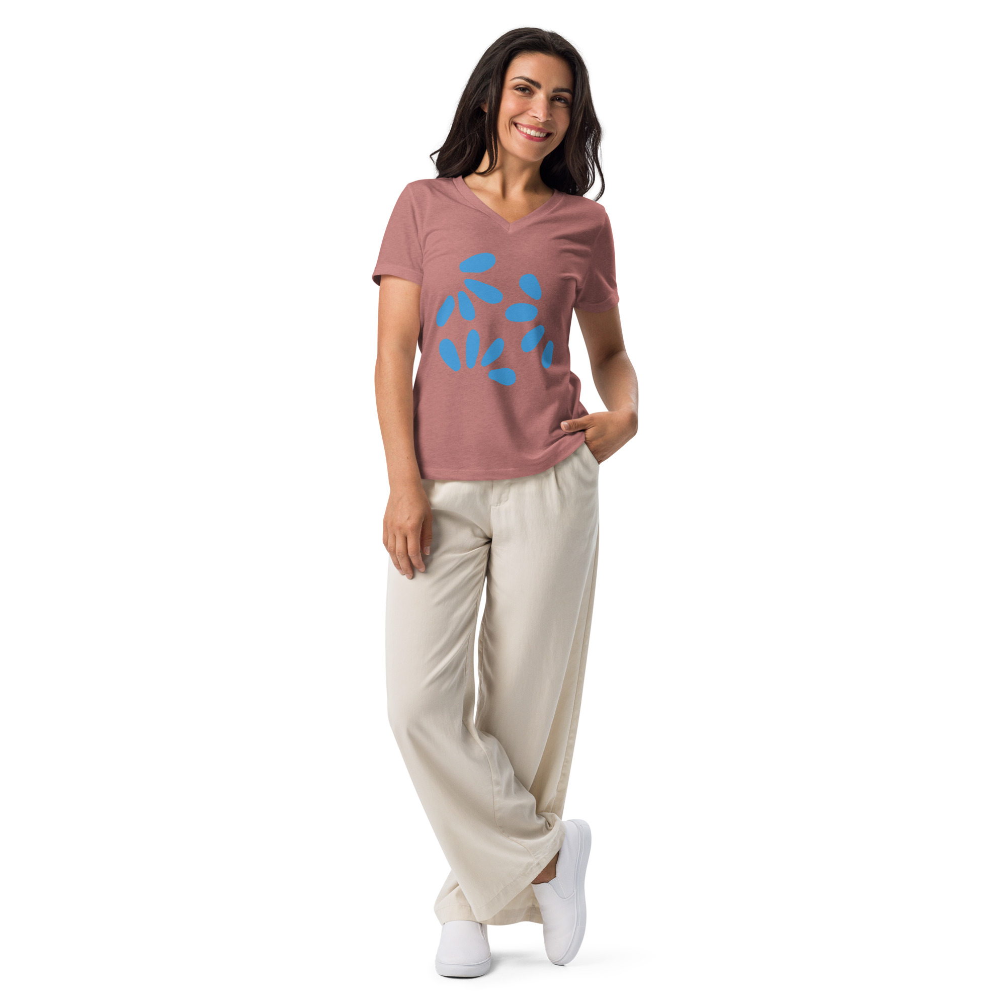 Women’s loose-fit v-neck tee - Image 14