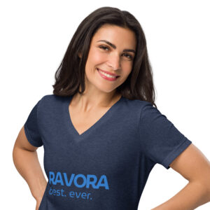 RAVORA Women’s Relaxed V-Neck Tee