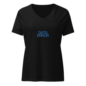 Alternative view of Relaxed V-Neck Data Error Tee
