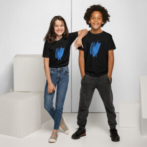 Alternative view of Youth Blue Scribble Graphic Tee