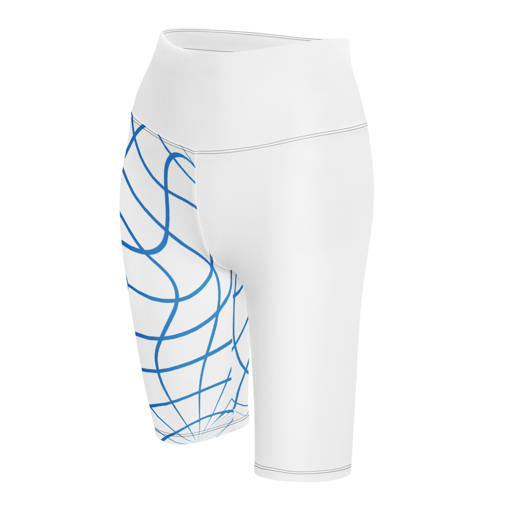 Grid Motion Biker Shorts - Image 4
