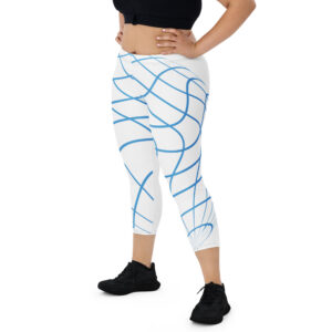 Digital Linework Capri Tights