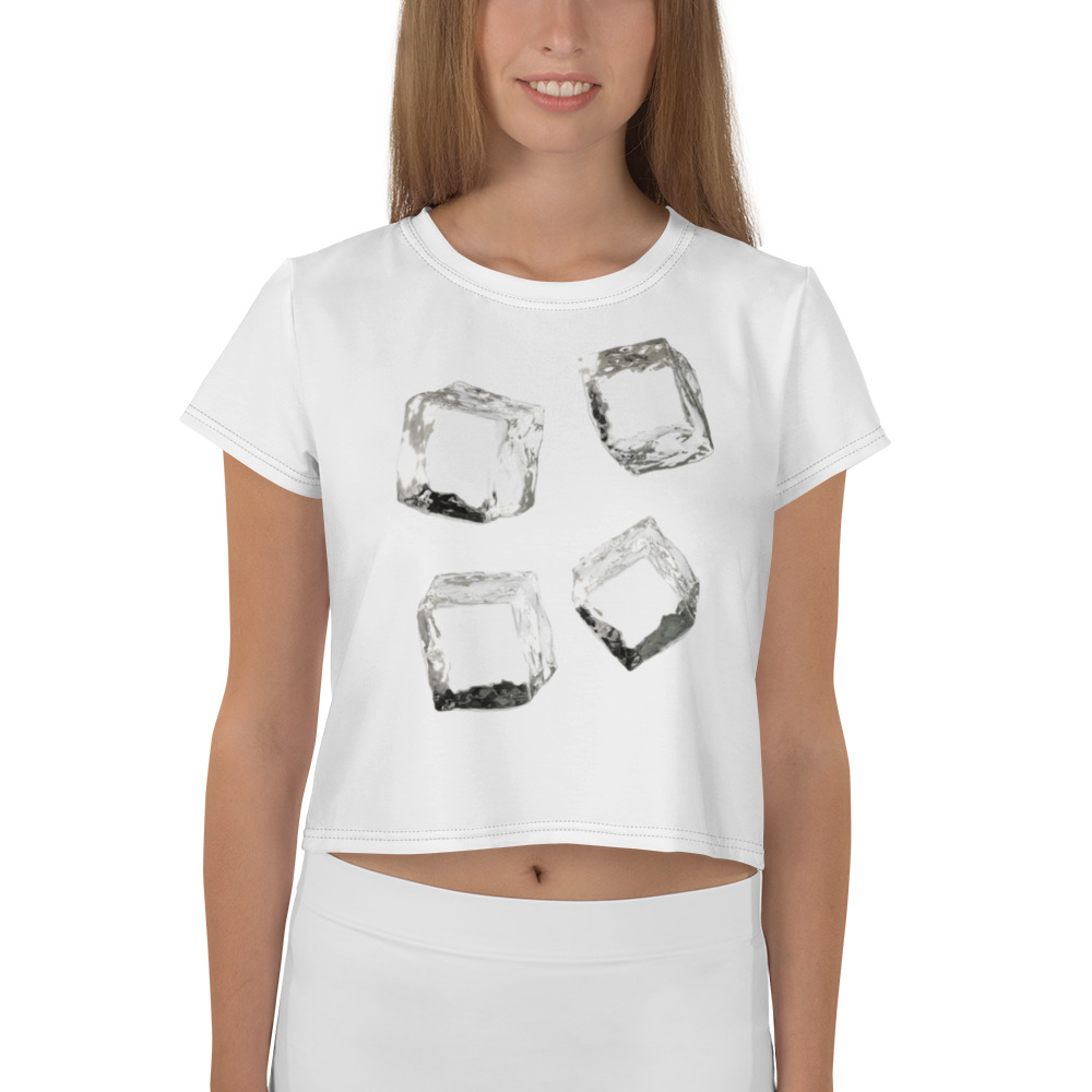 Women’s All-Over Print Crop Tee for Bold, Stylish Wear - Image 5