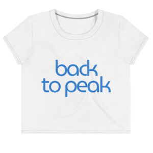 Ladies' sublimation-print crop top