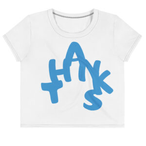 Alternative view of Playful Gratitude Print Cropped Tee