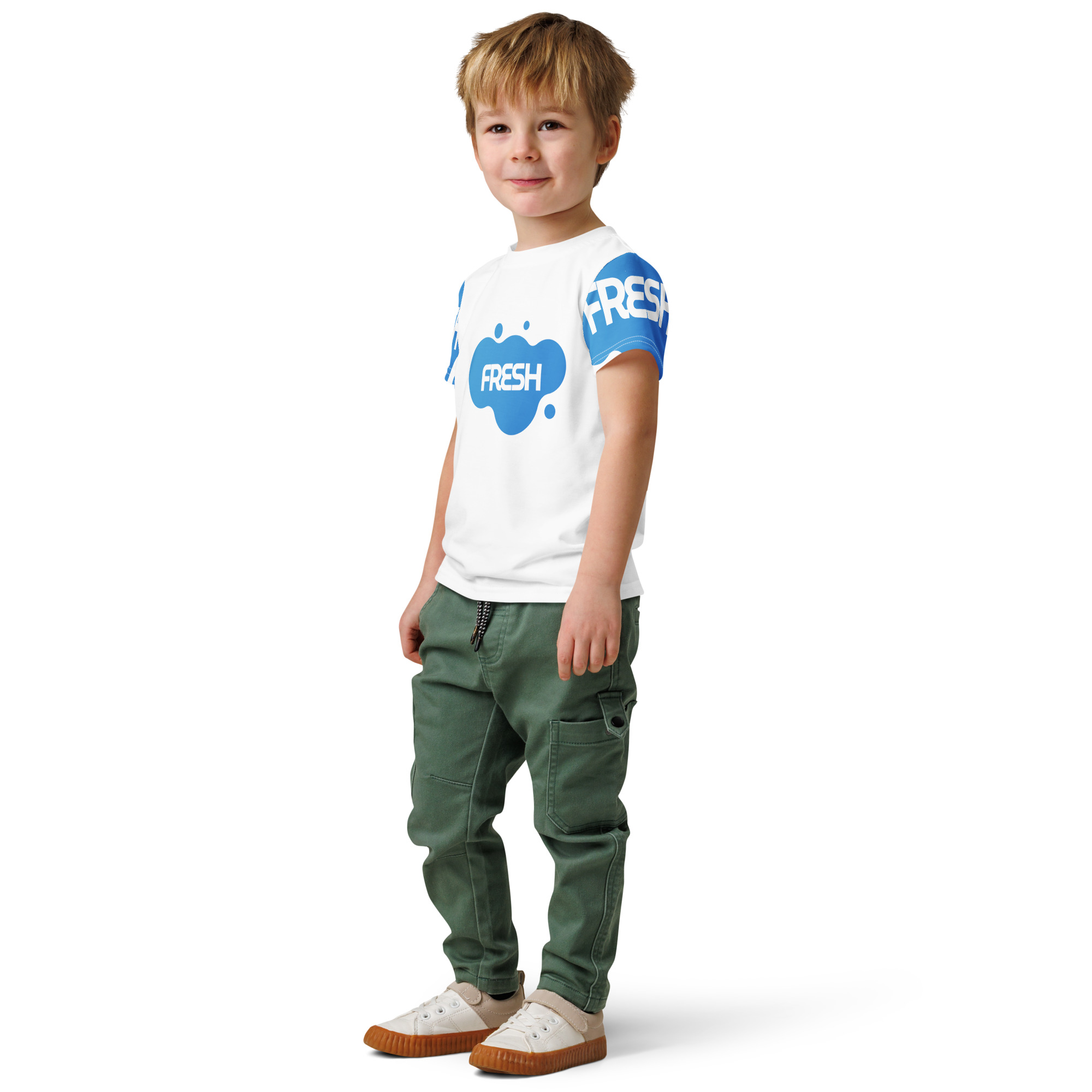 Soft Kids Cotton Crew Neck T-Shirt - Image 5