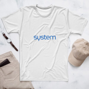 Alternative view of Minimal SYSTEM Logotype Tee