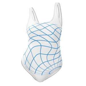 Alternative view of Futuristic Gridline One-Piece Swimsuit