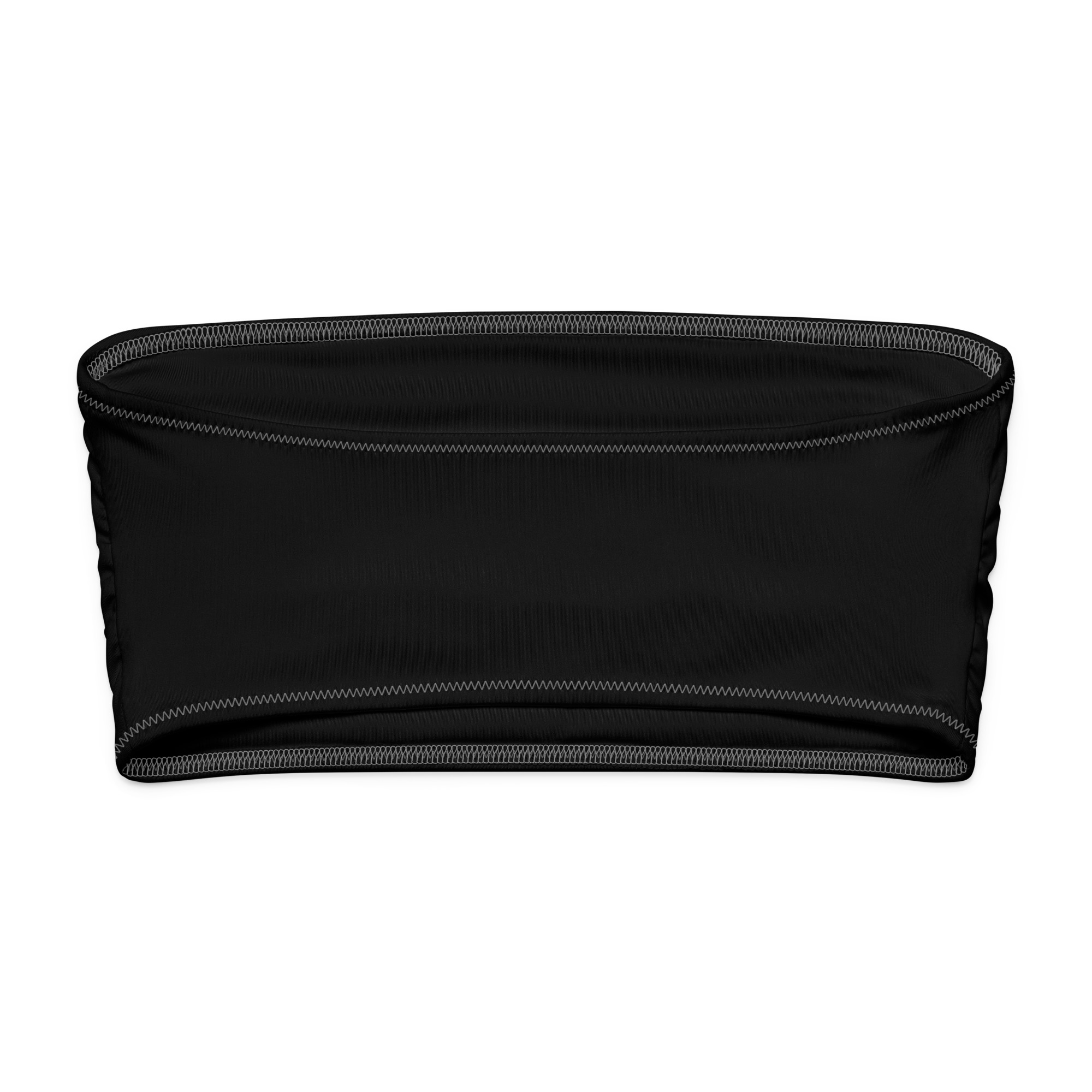 Bold Phrase Bandeau Swim Top - Image 3