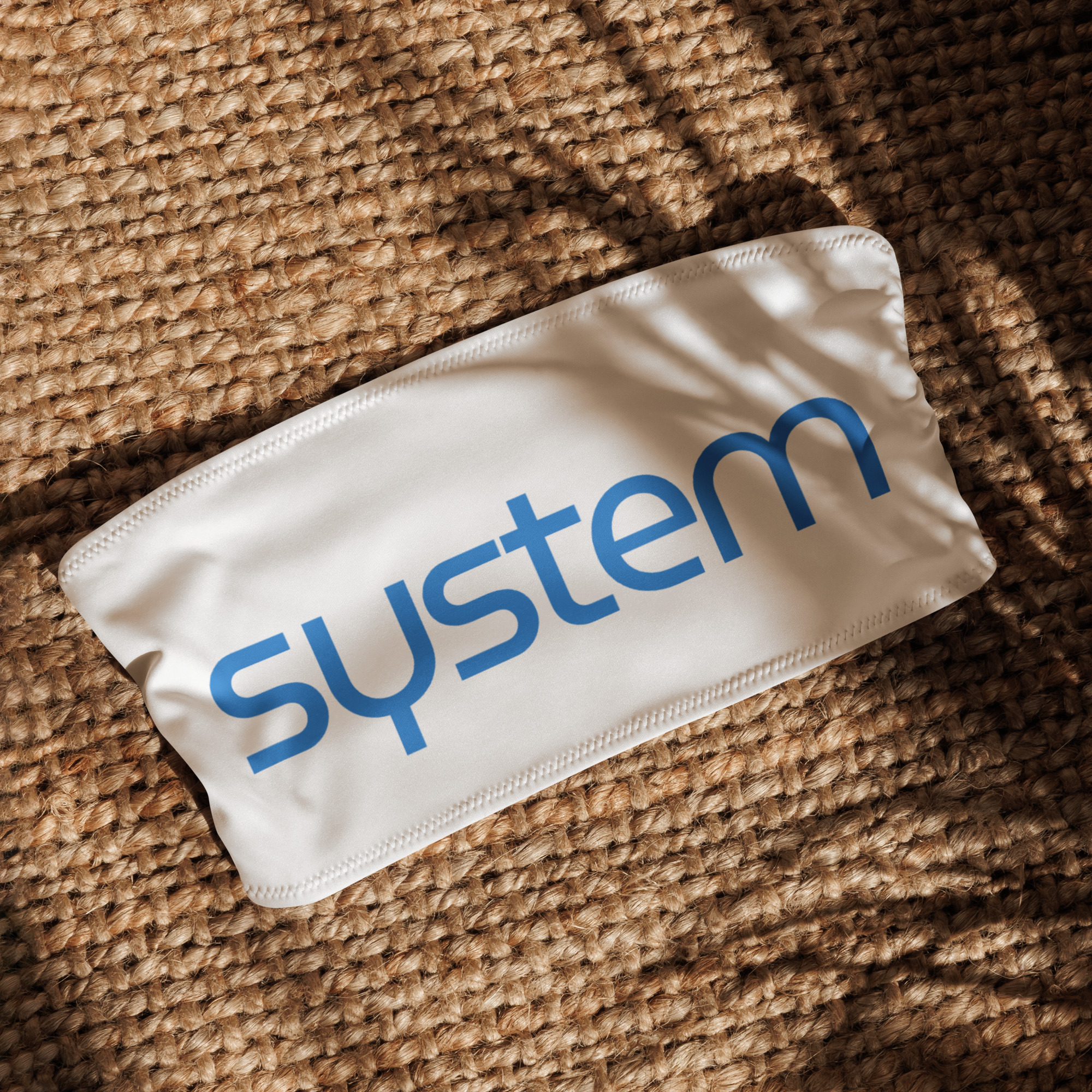 Bandeau bikini top made from recycled materials