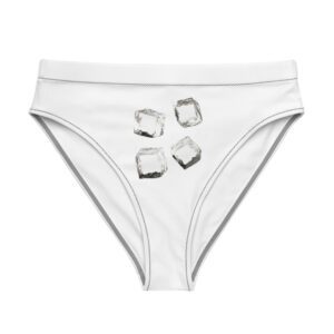 Alternative view of Eco-Friendly Recycled High-Waisted Bikini Bottom for Sustainable Swimwear