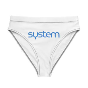 Alternative view of High-waist bikini bottom made from recycled materials