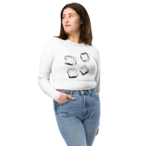 Eco-Friendly Recycled Long-Sleeve Crop Top for Sustainable Style