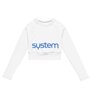 Alternative view of Eco-friendly long-sleeve cropped tee