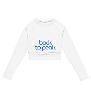 Ladies' sustainable cropped long-sleeve tee