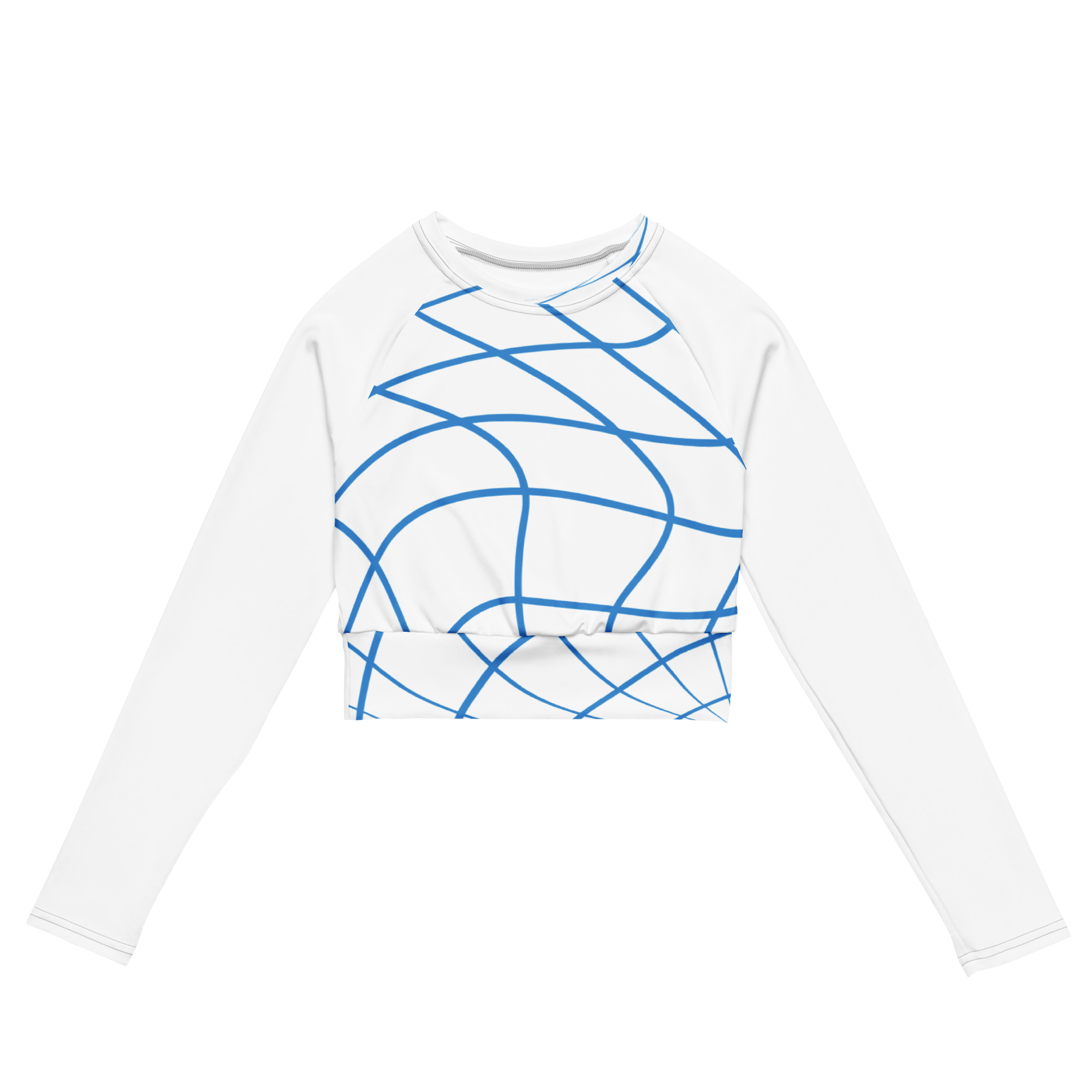 Cyber Grid long-sleeve crop top - Image 2