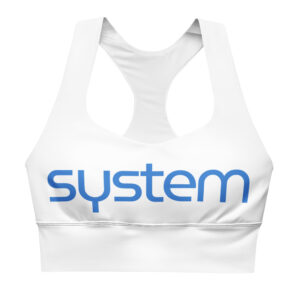 Alternative view of Longline sports bra made from recycled materials