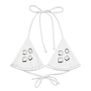 Alternative view of Eco-Friendly All-Over Print Recycled String Bikini Top for Sustainable Style