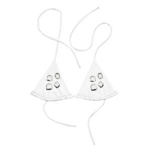 Eco-Friendly All-Over Print Recycled String Bikini Top for Sustainable Style