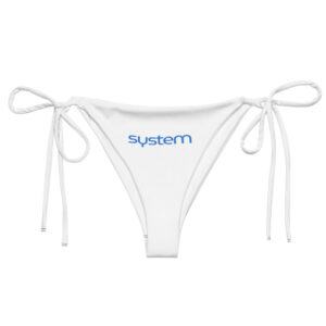 Alternative view of Recycled string bikini bottom with all-over print