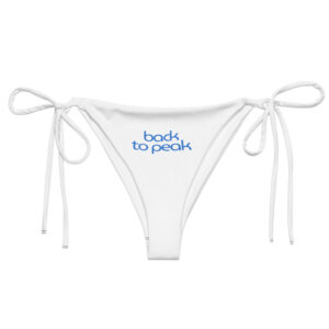 Alternative view of Sustainable patterned tie-side swim pants