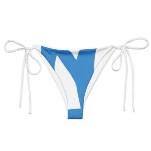 Alternative view of “Thanks” Print String Bikini Bottom