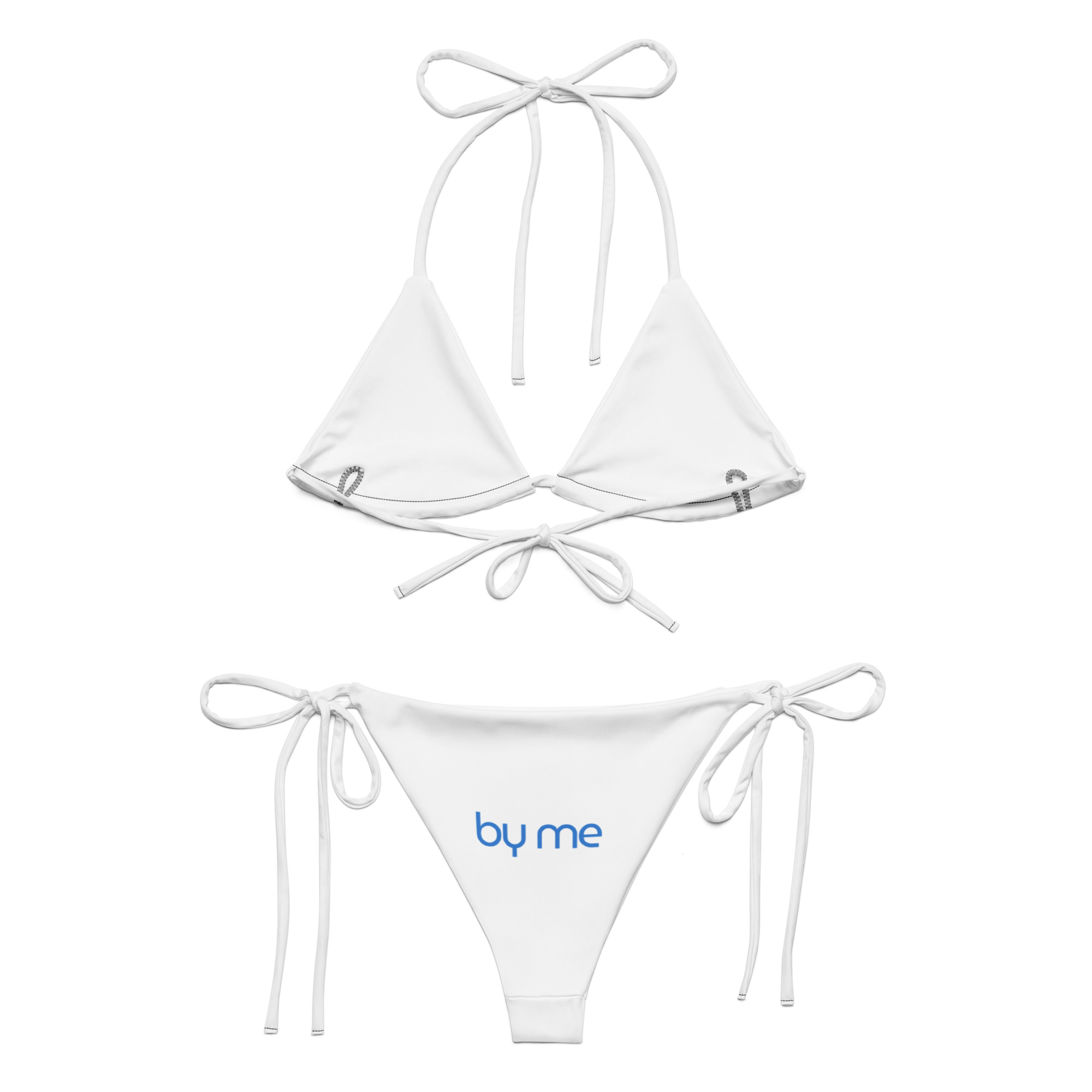 Printed recycled string bikini - Image 3