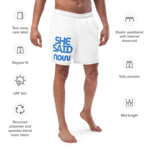 Men’s Phrase Graphic Swim Trunks
