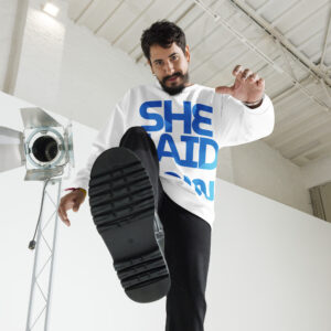 Alternative view of “She Said Now” Crewneck Sweatshirt